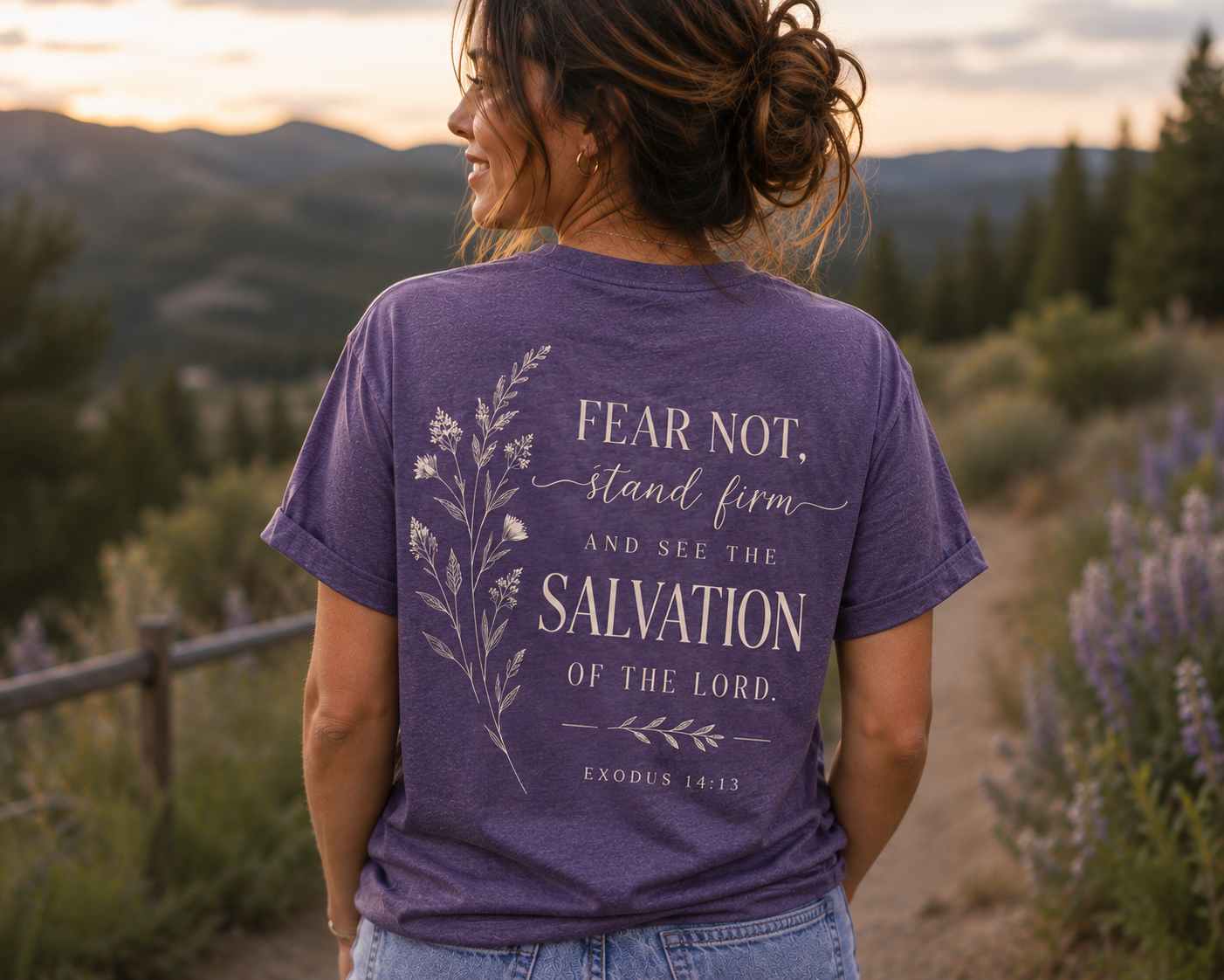 Exodus 14:13 — Fear Not. Stand Firm. | Purple Heather